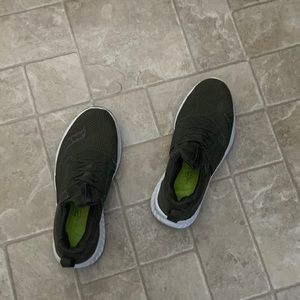 Army green saucony sneakers